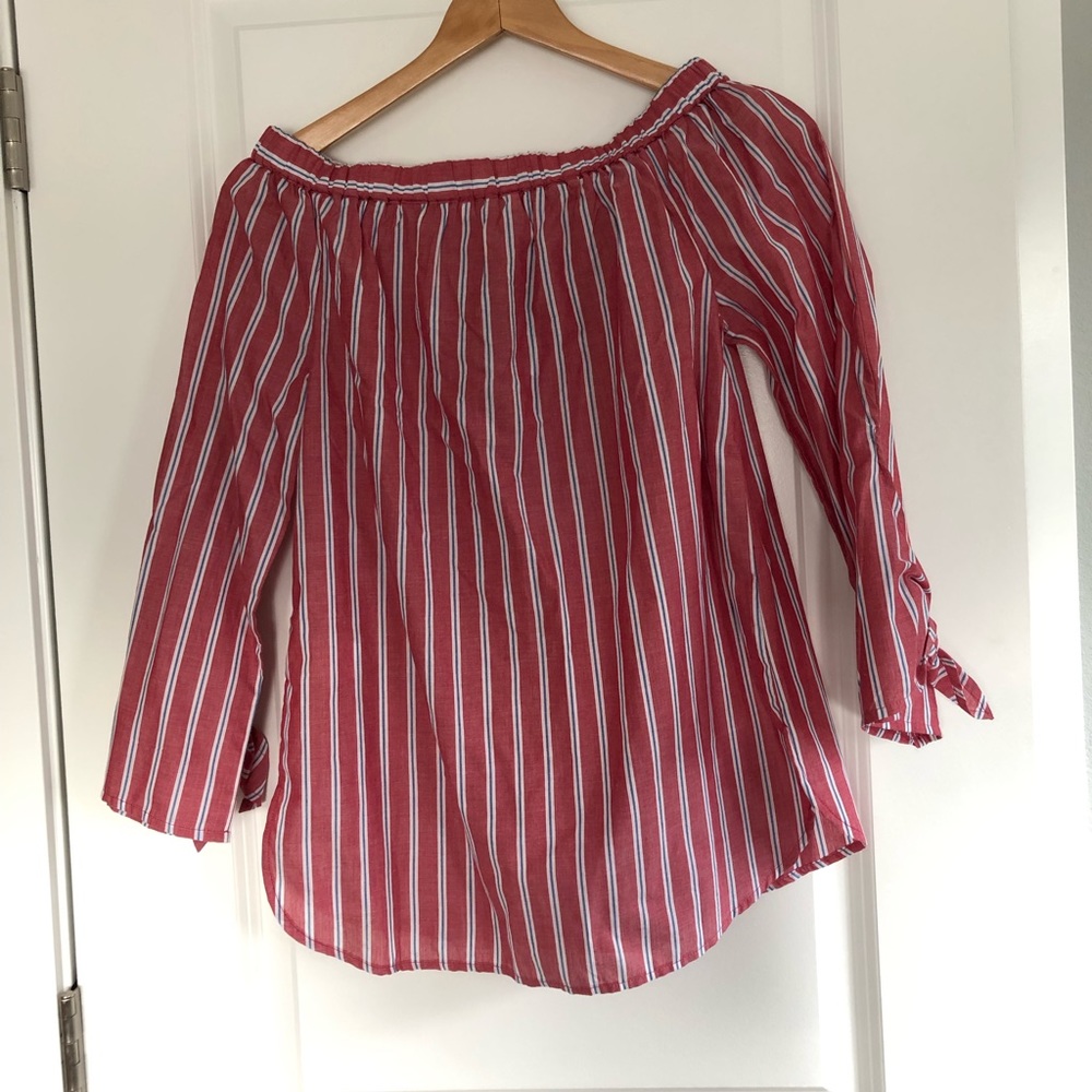 BeachLunchLoung Off-The-Shoulder Blouse - Picture 5 of 8
